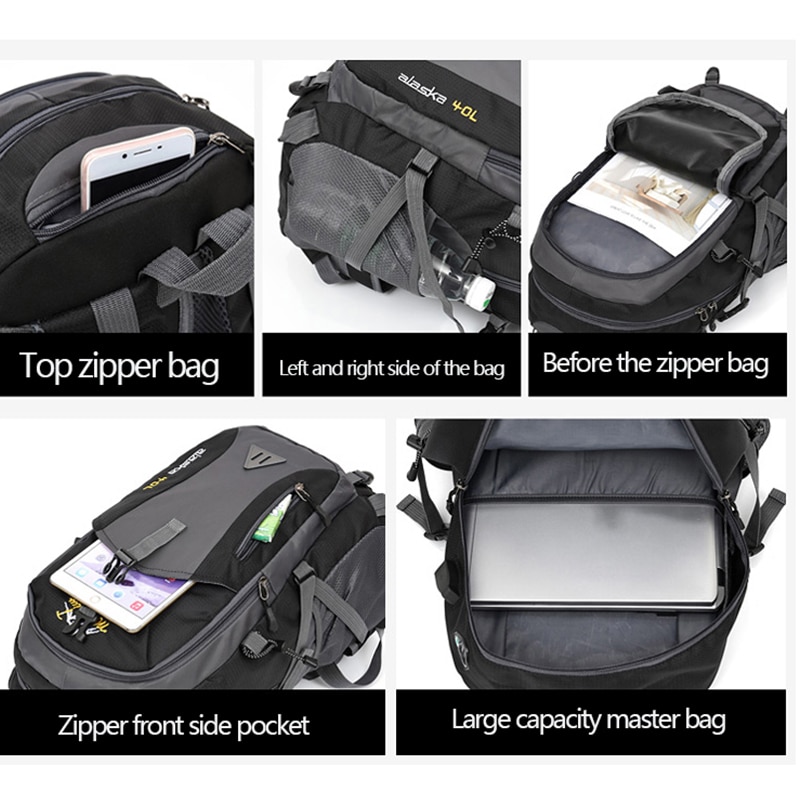 Waterproof Camping Backpack with USB Port - Image 6